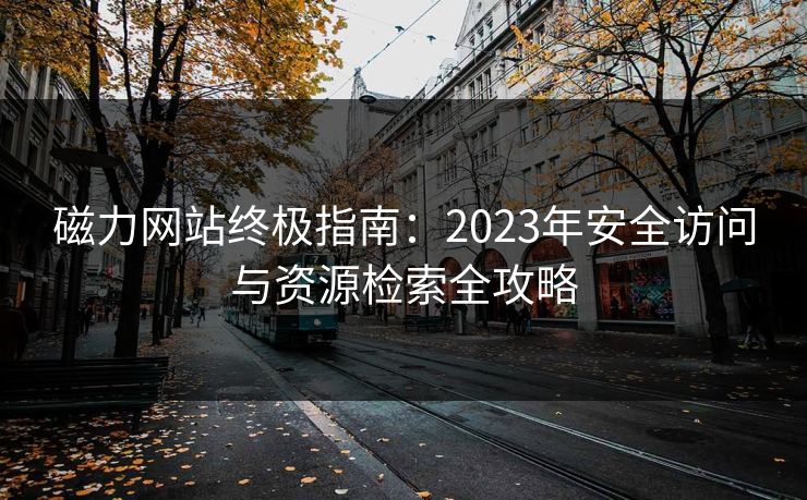 磁力网站终极指南：2023年安全访问与资源检索全攻略
